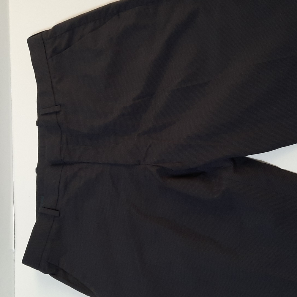 PERRY ELLIS Black/blue pin striped pants SZ 36 X 32